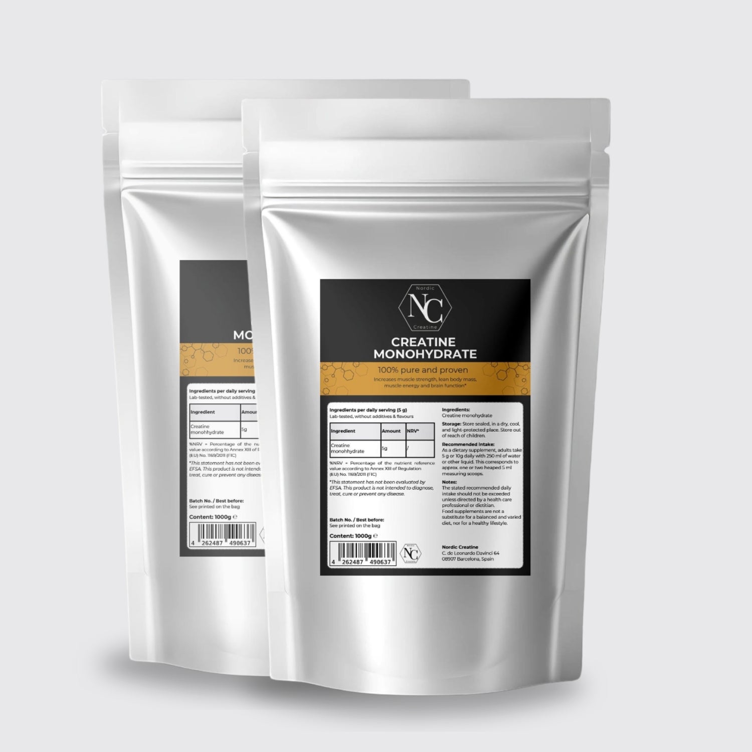 BUNDLE 2pack 100% Pure Creatine Monohydrate