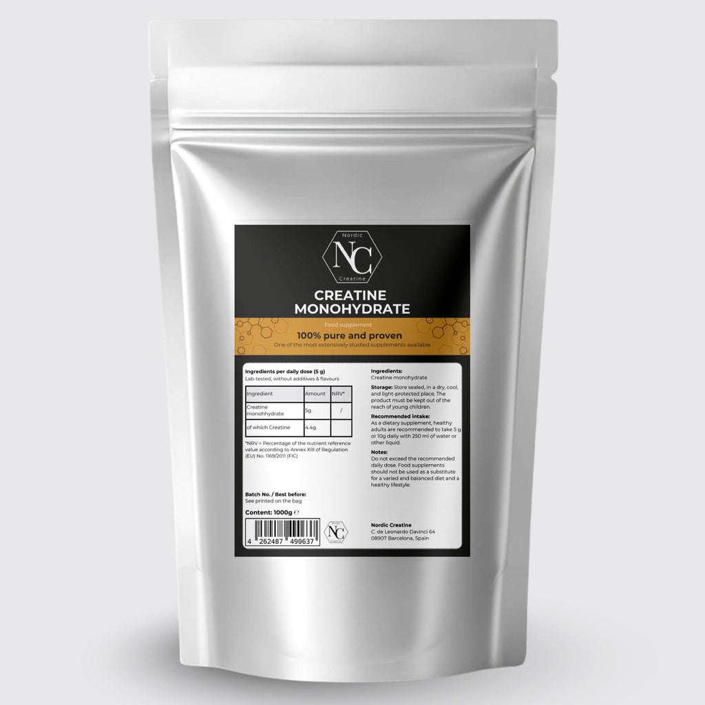 100% Pure Creatine Monohydrate 1000g