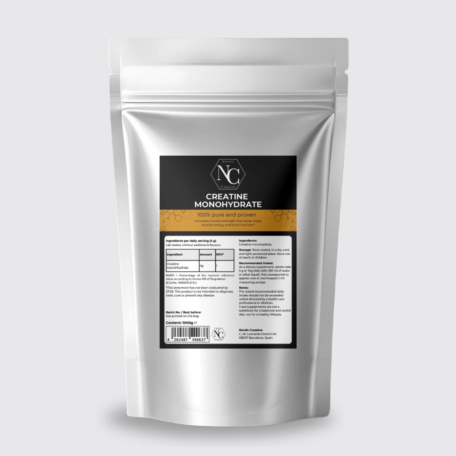 100% Pure Creatine Monohydrate